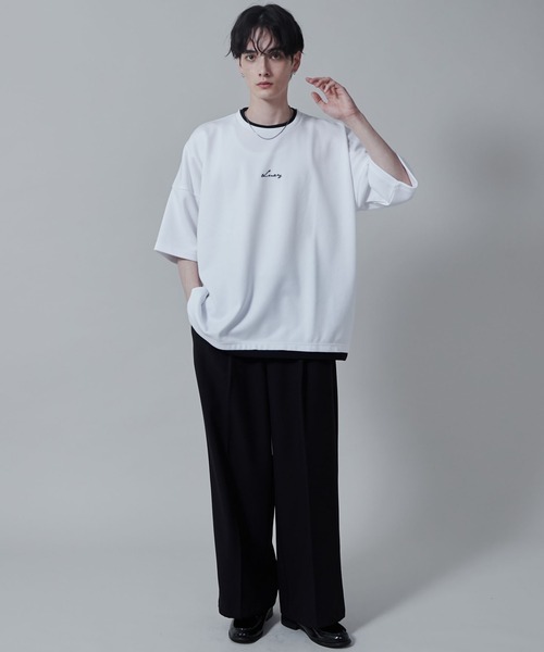 LUCY(ルーシー)の「LUCY/フクレジャガードフェイクレイヤードT(Tシャツ/カットソー・メンズ・ブラック/ホワイト・MEDIUM/LARGE)」の22枚目の写真