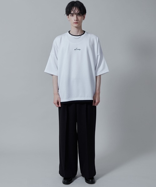 LUCY（ルーシー）の「LUCY/フクレジャガードフェイクレイヤードT（Tシャツ/カットソー・メンズ・ブラック/ホワイト・MEDIUM/LARGE）」の20枚目の写真