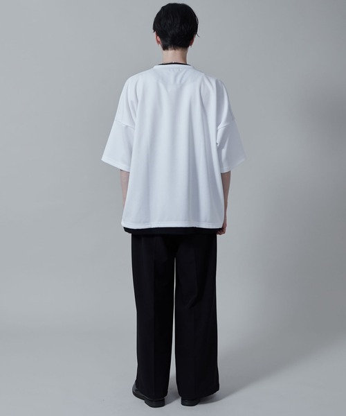 LUCY（ルーシー）の「LUCY/フクレジャガードフェイクレイヤードT（Tシャツ/カットソー・メンズ・ブラック/ホワイト・MEDIUM/LARGE）」の22枚目の写真