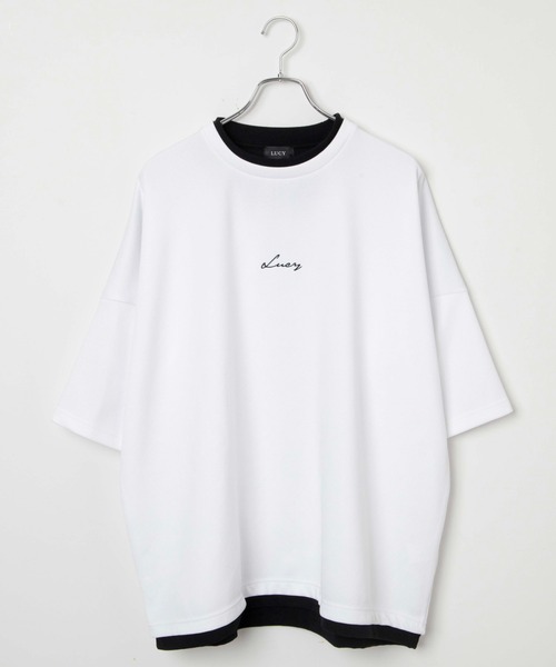 LUCY（ルーシー）の「LUCY/フクレジャガードフェイクレイヤードT（Tシャツ/カットソー・メンズ・ブラック/ホワイト・MEDIUM/LARGE）」の13枚目の写真