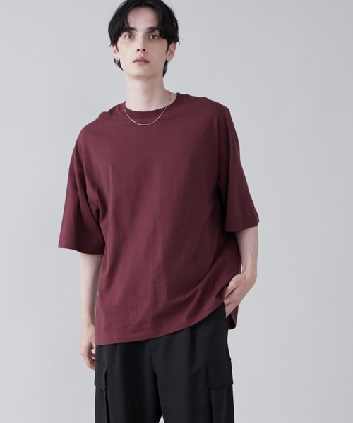 WEGO（ウィゴー）の「WEGO/ビックコットンT（Tシャツ/カットソー・メンズ・ライトイエロー/ブラック系その他/杢グレー/ブラック/ライトパープル/ブルー系その他/ホワイト系その他/ブラウン/ホワイト/ワイン/ネイビー・SMALL/MEDIUM/LARGE/X-LARGE）」の11枚目の写真