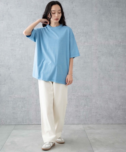 WEGO（ウィゴー）の「WEGO/ビックコットンT（Tシャツ/カットソー・メンズ・ライトイエロー/ブラック系その他/杢グレー/ブラック/ライトパープル/ブルー系その他/ホワイト系その他/ブラウン/ホワイト/ワイン/ネイビー・SMALL/MEDIUM/LARGE/X-LARGE）」の13枚目の写真