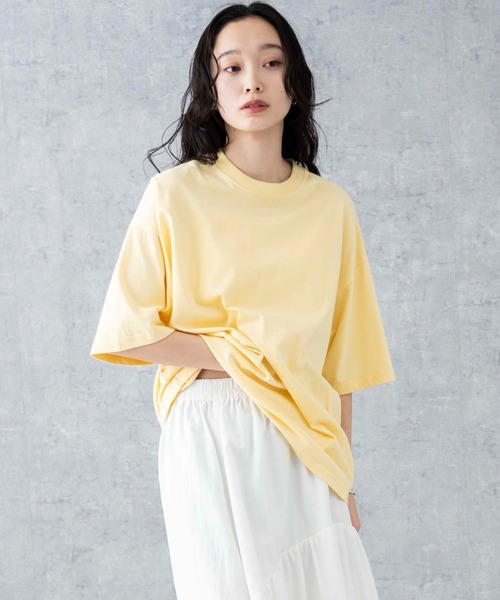 WEGO（ウィゴー）の「WEGO/ビックコットンT（Tシャツ/カットソー・メンズ・ライトイエロー/ブラック系その他/杢グレー/ブラック/ライトパープル/ブルー系その他/ホワイト系その他/ブラウン/ホワイト/ワイン/ネイビー・SMALL/MEDIUM/LARGE/X-LARGE）」の20枚目の写真