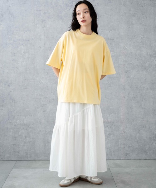 WEGO（ウィゴー）の「WEGO/ビックコットンT（Tシャツ/カットソー・メンズ・ライトイエロー/ブラック系その他/杢グレー/ブラック/ライトパープル/ブルー系その他/ホワイト系その他/ブラウン/ホワイト/ワイン/ネイビー・SMALL/MEDIUM/LARGE/X-LARGE）」の21枚目の写真