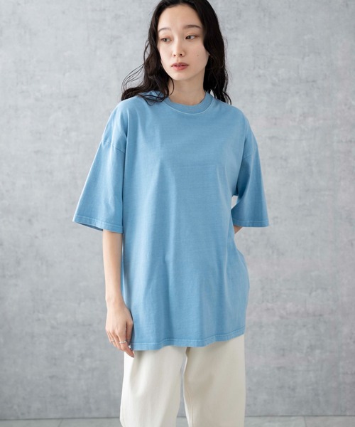 WEGO（ウィゴー）の「WEGO/ビックコットンT（Tシャツ/カットソー・メンズ・ライトイエロー/ブラック系その他/杢グレー/ブラック/ライトパープル/ブルー系その他/ホワイト系その他/ブラウン/ホワイト/ワイン/ネイビー・SMALL/MEDIUM/LARGE/X-LARGE）」の18枚目の写真