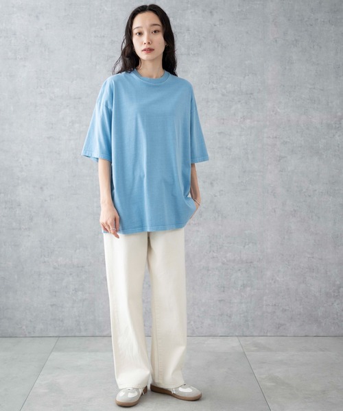 WEGO（ウィゴー）の「WEGO/ビックコットンT（Tシャツ/カットソー・メンズ・ライトイエロー/ブラック系その他/杢グレー/ブラック/ライトパープル/ブルー系その他/ホワイト系その他/ブラウン/ホワイト/ワイン/ネイビー・SMALL/MEDIUM/LARGE/X-LARGE）」の19枚目の写真