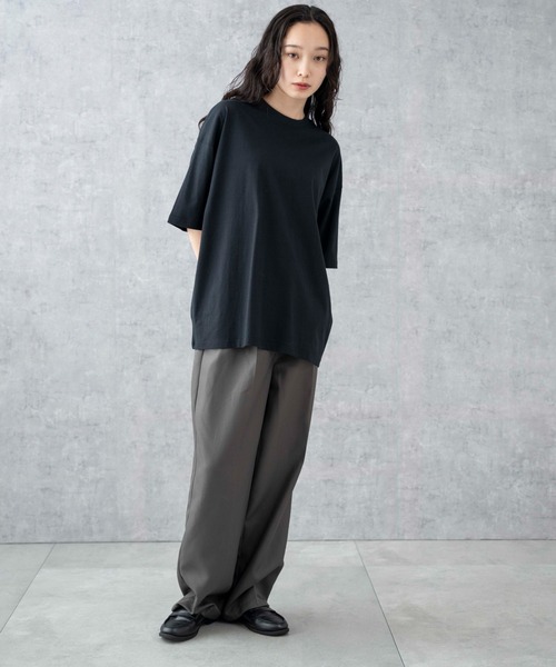 WEGO（ウィゴー）の「WEGO/ビックコットンT（Tシャツ/カットソー・メンズ・ライトイエロー/ブラック系その他/杢グレー/ブラック/ライトパープル/ブルー系その他/ホワイト系その他/ブラウン/ホワイト/ワイン/ネイビー・SMALL/MEDIUM/LARGE/X-LARGE）」の17枚目の写真