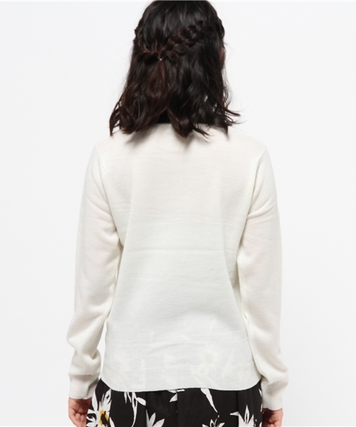 WEGO（ウィゴー）の「WEGO/襟付きレトロカラーニット（ニット/セーター・レディース・ブルー系その他/ブラック/オフホワイト/マスタード/杢グレー/グレー系その他・FREE）」の11枚目の写真