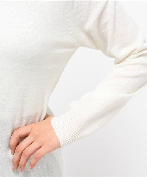 WEGO（ウィゴー）の「WEGO/襟付きレトロカラーニット（ニット/セーター・レディース・ブルー系その他/ブラック/オフホワイト/マスタード/杢グレー/グレー系その他・FREE）」の13枚目の写真