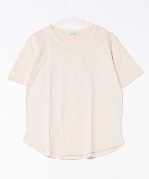 UNDERWRAPS（アンダーラップス）の「スラブクルーネックT(M3)（Tシャツ/カットソー・レディース・ホワイト/ブラック/アイボリー/ライトピンク/ライトグリーン/ベージュ・L/M）」の6枚目の写真