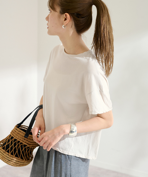 FRAMeWORK（フレームワーク）の「GREYCHORD/グレーコード ニュービッグTEE（Tシャツ/カットソー・レディース・ホワイト系その他/ブラウン/ホワイト・FREE）」の3枚目の写真