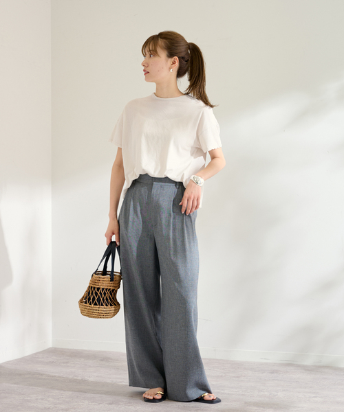 FRAMeWORK（フレームワーク）の「GREYCHORD/グレーコード ニュービッグTEE（Tシャツ/カットソー・レディース・ホワイト系その他/ブラウン/ホワイト・FREE）」の6枚目の写真