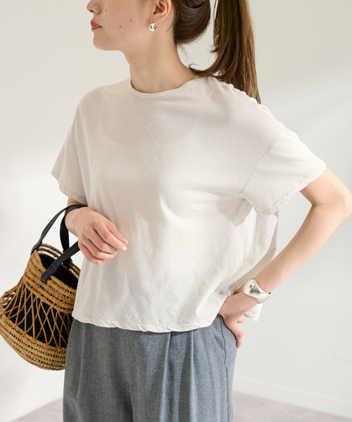 FRAMeWORK（フレームワーク）の「GREYCHORD/グレーコード ニュービッグTEE（Tシャツ/カットソー・レディース・ホワイト系その他/ブラウン/ホワイト・FREE）」の10枚目の写真