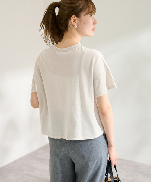FRAMeWORK（フレームワーク）の「GREYCHORD/グレーコード ニュービッグTEE（Tシャツ/カットソー・レディース・ホワイト系その他/ブラウン/ホワイト・FREE）」の12枚目の写真