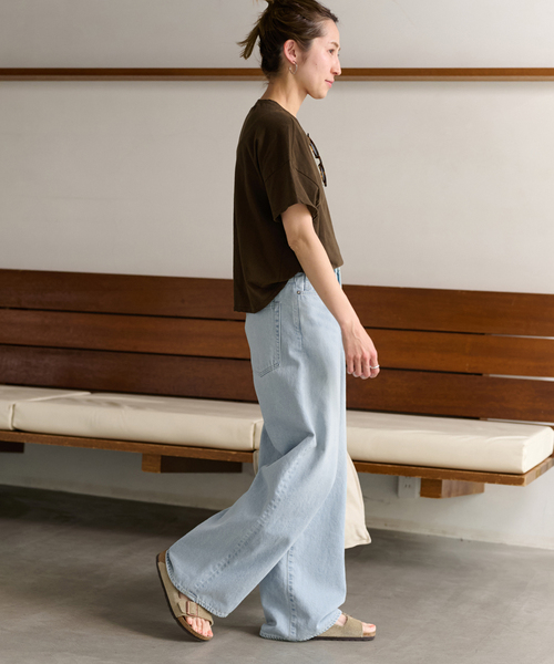 FRAMeWORK（フレームワーク）の「GREYCHORD/グレーコード ニュービッグTEE（Tシャツ/カットソー・レディース・ホワイト系その他/ブラウン/ホワイト・FREE）」の17枚目の写真