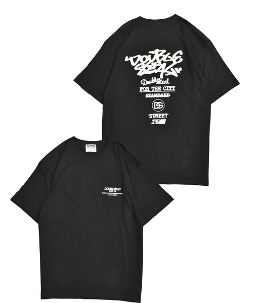 DOUBLE STEAL(ダブルスティール)の「タギング&ロゴ Tシャツ(Tシャツ/カットソー・メンズ・ブラック/ホワイト・MEDIUM/LARGE/X-LARGE/XX-LARGE)」の1枚目の写真