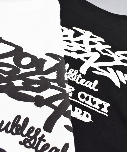 DOUBLE STEAL(ダブルスティール)の「タギング&ロゴ Tシャツ(Tシャツ/カットソー・メンズ・ブラック/ホワイト・MEDIUM/LARGE/X-LARGE/XX-LARGE)」の5枚目の写真