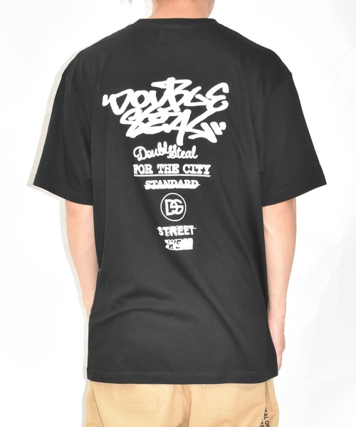 DOUBLE STEAL(ダブルスティール)の「タギング&ロゴ Tシャツ(Tシャツ/カットソー・メンズ・ブラック/ホワイト・MEDIUM/LARGE/X-LARGE/XX-LARGE)」の13枚目の写真
