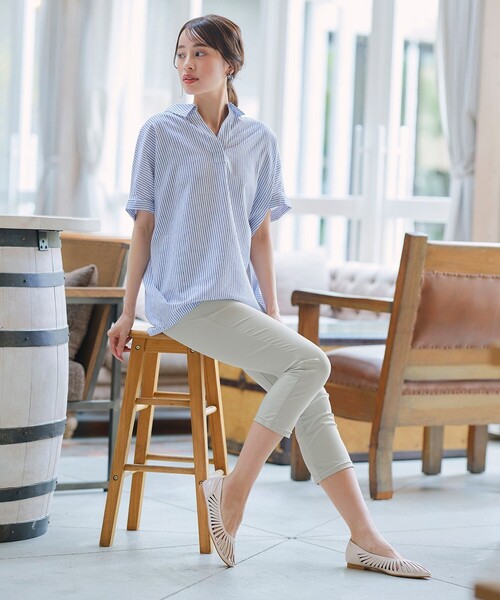 【フラット&ヒール2TYPE】ケージデザインシアーパンプス（パンプス）｜Tiaclasse（ティアクラッセ）