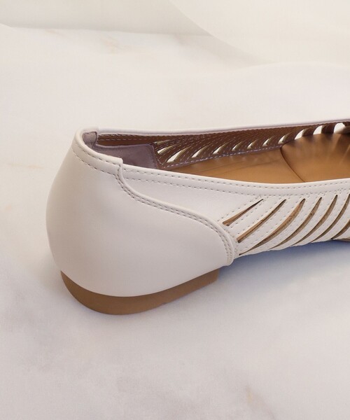 【フラット&ヒール2TYPE】ケージデザインシアーパンプス（パンプス）｜Tiaclasse（ティアクラッセ）