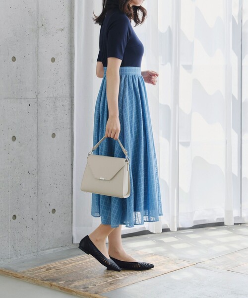 【フラット&ヒール2TYPE】ケージデザインシアーパンプス（パンプス）｜Tiaclasse（ティアクラッセ）