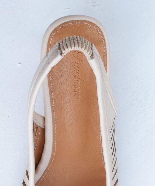 【フラット&ヒール2TYPE】ケージデザインシアーパンプス（パンプス）｜Tiaclasse（ティアクラッセ）