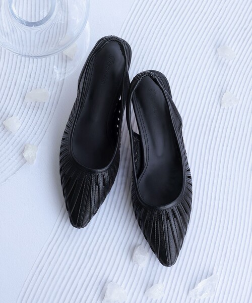 【フラット&ヒール2TYPE】ケージデザインシアーパンプス（パンプス）｜Tiaclasse（ティアクラッセ）