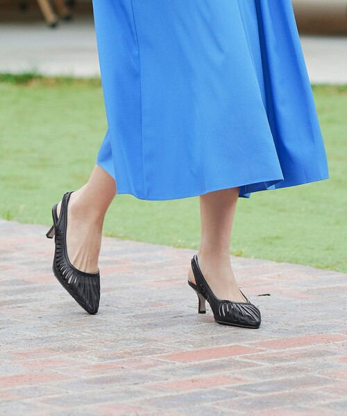 【フラット&ヒール2TYPE】ケージデザインシアーパンプス（パンプス）｜Tiaclasse（ティアクラッセ）