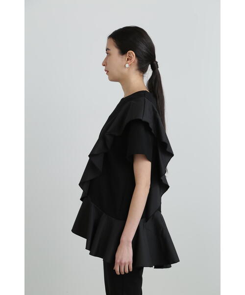 JILL STUART（ジルスチュアート）の「フリルデザインプルオーバー（Tシャツ/カットソー・レディース・ブラック/ホワイト/ネイビー・FREE）」の18枚目の写真