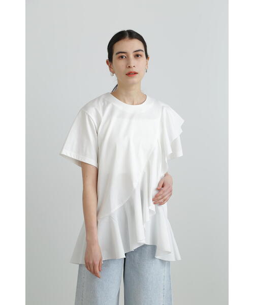 JILL STUART（ジルスチュアート）の「フリルデザインプルオーバー（Tシャツ/カットソー・レディース・ブラック/ホワイト/ネイビー・FREE）」の12枚目の写真