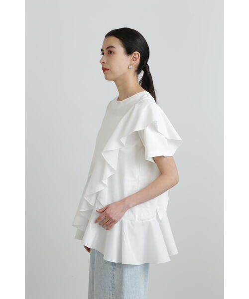 JILL STUART（ジルスチュアート）の「フリルデザインプルオーバー（Tシャツ/カットソー・レディース・ブラック/ホワイト/ネイビー・FREE）」の13枚目の写真