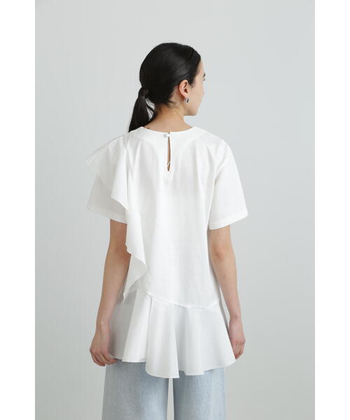 JILL STUART（ジルスチュアート）の「フリルデザインプルオーバー（Tシャツ/カットソー・レディース・ブラック/ホワイト/ネイビー・FREE）」の14枚目の写真