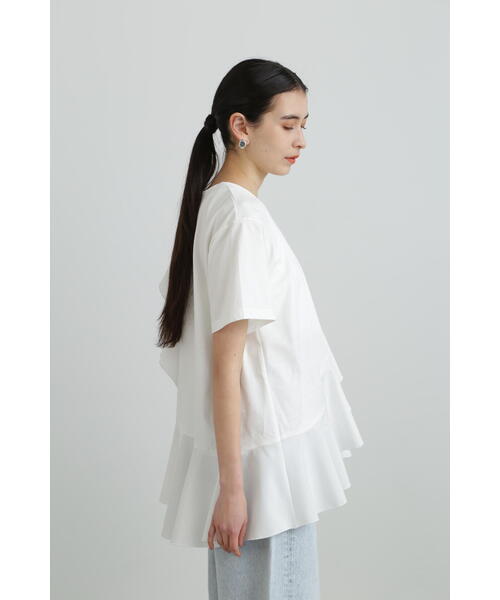 JILL STUART（ジルスチュアート）の「フリルデザインプルオーバー（Tシャツ/カットソー・レディース・ブラック/ホワイト/ネイビー・FREE）」の15枚目の写真