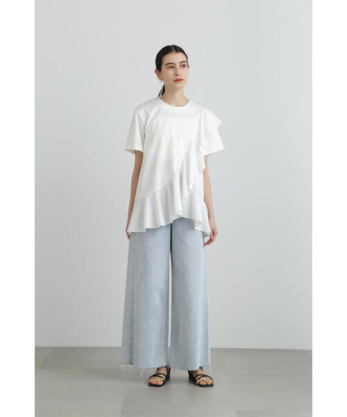 JILL STUART（ジルスチュアート）の「フリルデザインプルオーバー（Tシャツ/カットソー・レディース・ブラック/ホワイト/ネイビー・FREE）」の17枚目の写真