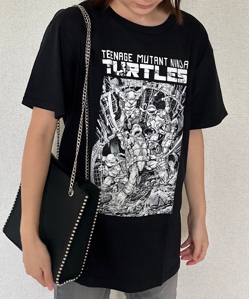 PARKS TOKYO SELECT（パークストウキョウセレクト）の「『Teenage Mutant Ninja Turtles』TMNT comic S/S TEE（Tシャツ/カットソー・メンズ・チャコール/ホワイト/ブラック・LARGE/X-LARGE/MEDIUM）」の6枚目の写真