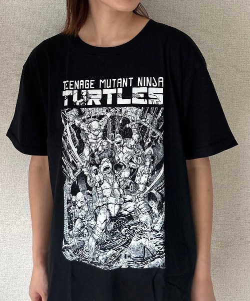 PARKS TOKYO SELECT（パークストウキョウセレクト）の「『Teenage Mutant Ninja Turtles』TMNT comic S/S TEE（Tシャツ/カットソー・メンズ・チャコール/ホワイト/ブラック・LARGE/X-LARGE/MEDIUM）」の7枚目の写真