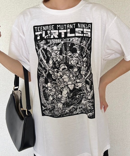PARKS TOKYO SELECT（パークストウキョウセレクト）の「『Teenage Mutant Ninja Turtles』TMNT comic S/S TEE（Tシャツ/カットソー・メンズ・チャコール/ホワイト/ブラック・LARGE/X-LARGE/MEDIUM）」の5枚目の写真