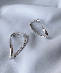 [aura/オーラ] EIGHT シルバーフープピアス