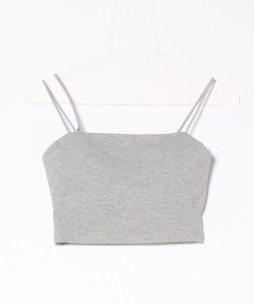 archives（アルシーヴ）の「２ｗａｙアシメクロップドキャミソール（キャミソール・レディース・ブルー/アイボリー/ブラック/オレンジ/ブラウン/グレー・MEDIUM）」の4枚目の写真