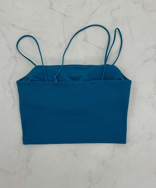 archives（アルシーヴ）の「２ｗａｙアシメクロップドキャミソール（キャミソール・レディース・ブルー/アイボリー/ブラック/オレンジ/ブラウン/グレー・MEDIUM）」の12枚目の写真