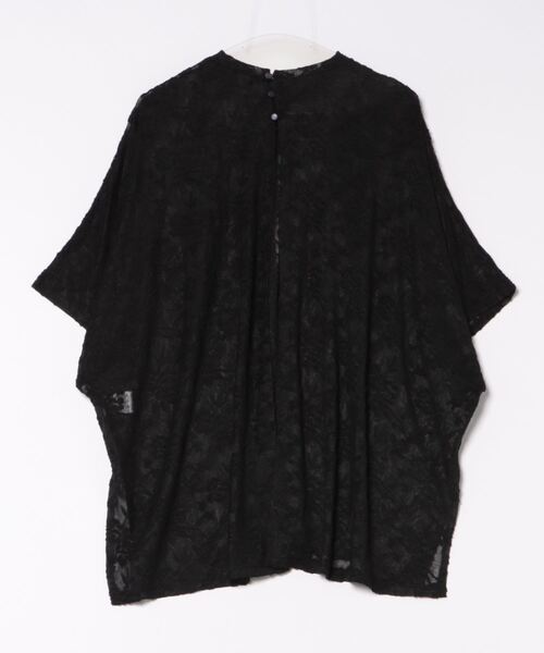 y/m by misato（イムバイミサト）の「レースジャガードオーバーサイズトップス（シャツ/ブラウス・レディース・ブラック/オフホワイト・FREE）」の22枚目の写真