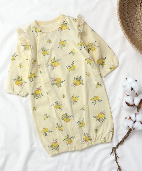 セール】花束&リボン柄2wayオール（ロンパース）｜apres les cours