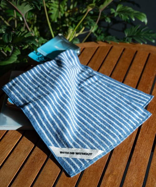 WITH OR WITHOUT（ウィズオアウィズアウト）の「Face Towel/フェイスタオル（タオル・レディース・ブルー系その他/ホワイト系その他/グレー/ブルー/アイボリー/ホワイト/ブラック・ONE SIZE）」の7枚目の写真