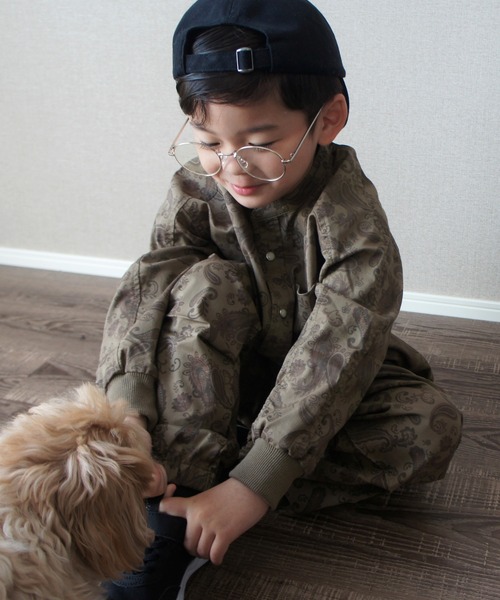 MAKE YOUR DAY（メイクユアデイ）の「無地と柄のパラシュートパンツ■80～140cm（その他パンツ・キッズ・ブラック/パープル/ベージュ/ブラウン・140/130/120/110/100/90/80）」の8枚目の写真