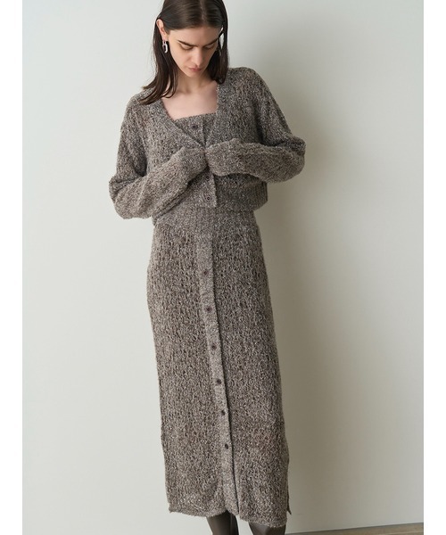 SNIDEL（スナイデル）の「ファンシーヤーンベア（キャミソール・レディース・ベージュ/オレンジ/ブラウン・FREE）」の21枚目の写真