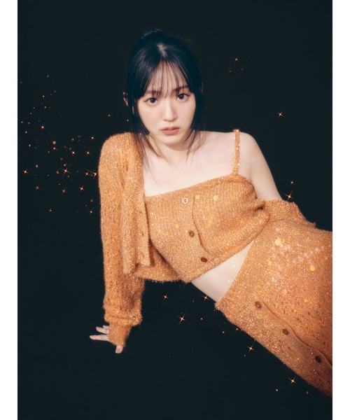 SNIDEL（スナイデル）の「ファンシーヤーンベア（キャミソール・レディース・ベージュ/オレンジ/ブラウン・FREE）」の4枚目の写真