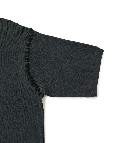 JUNRED（ジュンレッド）の「ビッグステッチニットTシャツ（Tシャツ/カットソー・メンズ・グリーン/ブルー系その他4/チャコールグレー・L/M/S）」の8枚目の写真