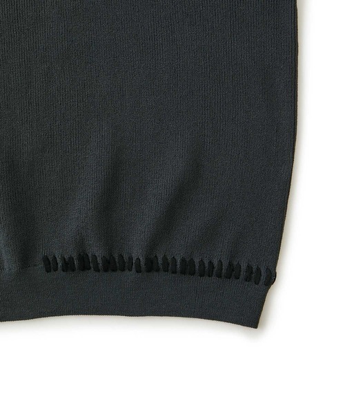 JUNRED（ジュンレッド）の「ビッグステッチニットTシャツ（Tシャツ/カットソー・メンズ・グリーン/ブルー系その他4/チャコールグレー・L/M/S）」の10枚目の写真