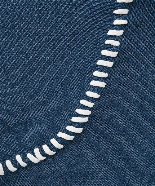 JUNRED（ジュンレッド）の「ビッグステッチニットTシャツ（Tシャツ/カットソー・メンズ・グリーン/ブルー系その他4/チャコールグレー・L/M/S）」の5枚目の写真