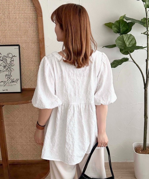 apres jour clair（アプレジュールクレア）の「【apres jour clair】アソートリボンチュニックブラウス【ZOZOTOWN限定アイテム】（シャツ/ブラウス・レディース・アイボリー/ブラック/オフホワイト・X-LARGE/フリー）」の18枚目の写真